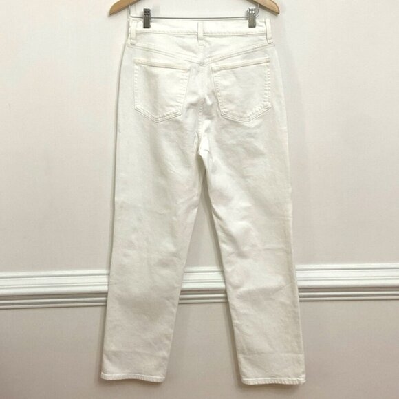 J Crew Classic Straight White Denim Jeans Women's Sz 28 - Picture 2 of 4